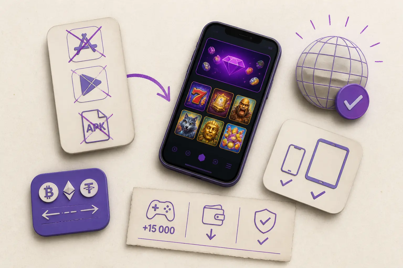 Shuffle Casino app : jouer sur mobile en France visual guide for Shuffle Casino