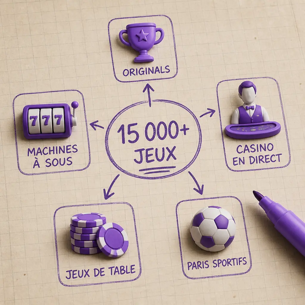 Shuffle Casino : la ludothèque en jeu visual guide for Shuffle Casino